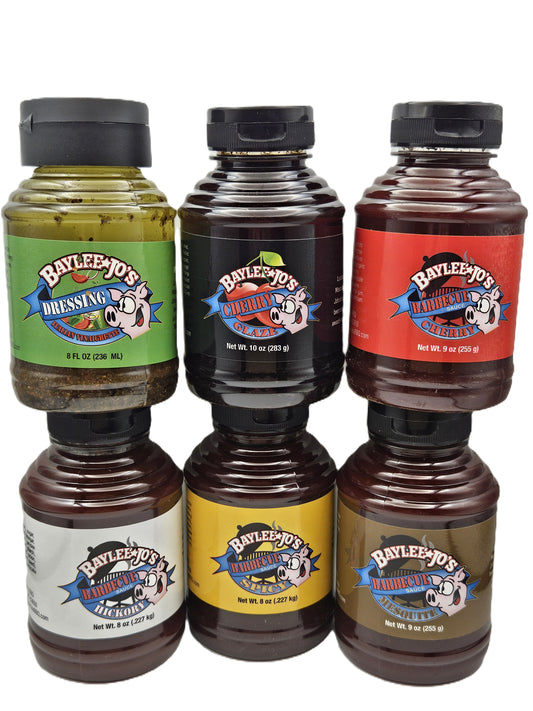 Complete 6-Pack Sampler – 8oz BBQ Sauce Collection